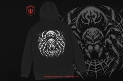 10 Bundle Dark Art Scary Spider Skull insect Tattoo Clipart Product Image 4