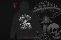 10 Bundle Dark Art Skull Mushroom Plant Spore Fungi Skeleton Product Image 4