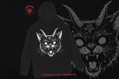 10 Bundle Dark Art Cats Devil Demon Beast with Horn Tattoo Product Image 4