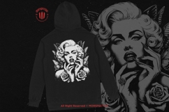 10 Bundle Dark Art Marilyn Monroe Sexy Women Face with Rose Product Image 4