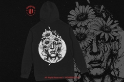 10 Bundle Dark Art Floral Life Girl Women with Rose Plant Product Image 4