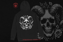10 Bundle Dark Art Skull Horn and Floral Flower Rose Demon Product Image 4