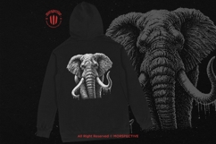10 Bundle Dark Art Elephant Head Gothic Style Animal Tattoo Product Image 4