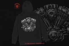 10 Bundle Dark Art Engine Skull Motorcycle Bike Race Car V8 Product Image 4