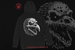 10 Bundle Dark Art Raven Skull Bird Death Crow Horror Animal Product Image 4