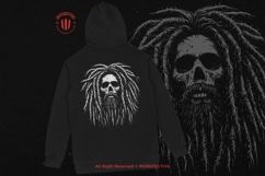 10 Bundle Dark Art Marley Skull Rasta Bob Dreadlocks Hair Product Image 4