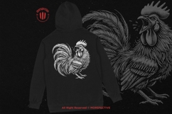 10 Bundle Dark Art Rooster Chicken Animal Scary Face Tattoo Product Image 4