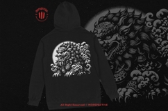 10 Bundle Dark Art Chinese Foo Dog Komainu Guardian Tattoo Product Image 4