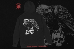 10 Bundle Dark Art Eagle with Skull wild bird Tattoo Clipart Product Image 4