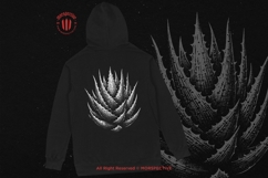 10 Bundle Dark Art Aloe Vera Cactus Plant Botanical Floral Product Image 4