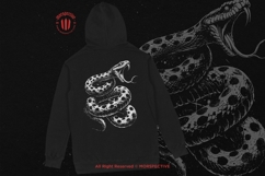 10 Bundle Dark Art Python Snake Skull Hand Drawn Tattoo Product Image 4