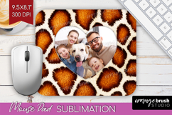 Animal Print Photo Mouse Pad PNG - Wild Animal Picture Frame Product Image 1