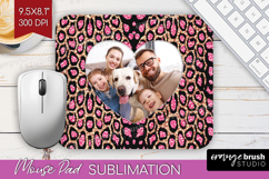 Animal Print Photo Mouse Pad PNG - Wild Animal Picture Frame Product Image 1
