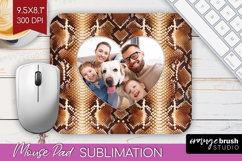 Animal Print Photo Mouse Pad PNG - Wild Animal Picture Frame Product Image 1