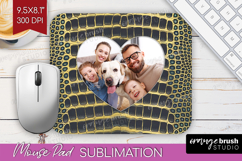 Animal Print Photo Mouse Pad PNG - Wild Animal Picture Frame Product Image 1