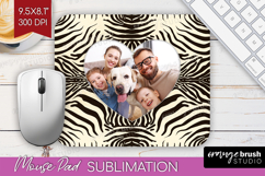 Animal Print Photo Mouse Pad PNG - Wild Animal Picture Frame Product Image 1