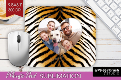 Animal Print Photo Mouse Pad PNG - Wild Animal Picture Frame Product Image 1