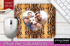 Animal Print Photo Mouse Pad PNG - Wild Animal Picture Frame Product Image 1