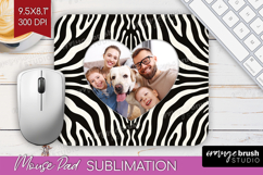 Animal Print Photo Mouse Pad PNG - Wild Animal Picture Frame Product Image 1