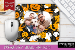 Halloween Photo Mouse Pad PNG - Brush Stroke Picture Frame Product Image 1
