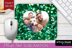 Glitter Photo Mouse Pad PNG - Sparkle Picture Frame Mouse Product Image 1