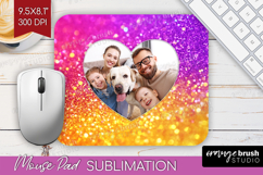 Glitter Photo Mouse Pad PNG - Sparkle Picture Frame Mouse Product Image 1