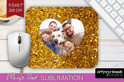 Glitter Photo Mouse Pad PNG - Sparkle Picture Frame Mouse Product Image 1