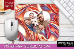 Rose Gold Photo Mouse Pad PNG - Abstract Picture Frame Mouse Product Image 1