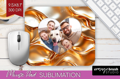 Rose Gold Photo Mouse Pad PNG - Abstract Picture Frame Mouse Product Image 1