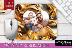 Rose Gold Photo Mouse Pad PNG - Abstract Picture Frame Mouse Product Image 1
