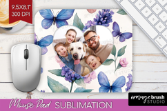 Floral Photo Mouse Pad PNG - Sping Flowers Picture Frame Pad Product Image 1