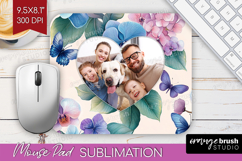 Floral Photo Mouse Pad PNG - Sping Flowers Picture Frame Pad Product Image 1