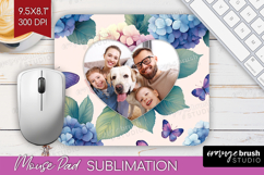Floral Photo Mouse Pad PNG - Sping Flowers Picture Frame Pad Product Image 1