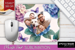 Floral Photo Mouse Pad PNG - Sping Flowers Picture Frame Pad Product Image 1