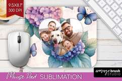 Floral Photo Mouse Pad PNG - Sping Flowers Picture Frame Pad Product Image 1