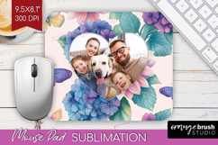Floral Photo Mouse Pad PNG - Sping Flowers Picture Frame Pad Product Image 1