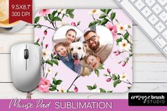 Spring Photo Mouse Pad PNG - Flowers Picture Frame Mouse Pad Product Image 1