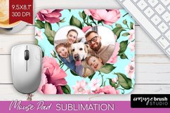 Spring Photo Mouse Pad PNG - Flowers Picture Frame Mouse Pad Product Image 1