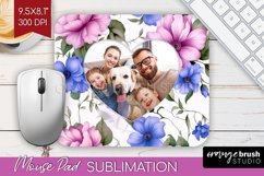 Spring Photo Mouse Pad PNG - Flowers Picture Frame Mouse Pad Product Image 1