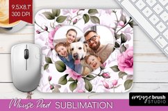 Spring Photo Mouse Pad PNG - Flowers Picture Frame Mouse Pad Product Image 1