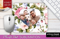 Spring Photo Mouse Pad PNG - Flowers Picture Frame Mouse Pad Product Image 1