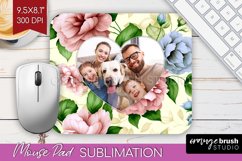 Spring Photo Mouse Pad PNG - Flowers Picture Frame Mouse Pad Product Image 1