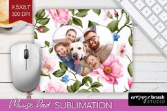 Spring Photo Mouse Pad PNG - Flowers Picture Frame Mouse Pad Product Image 1