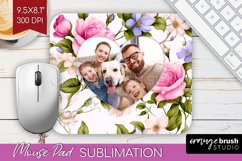 Spring Photo Mouse Pad PNG - Flowers Picture Frame Mouse Pad Product Image 1