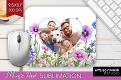 Wildflowers Photo Mouse Pad PNG - Floral Picture Frame Mouse Product Image 1