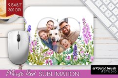 Wildflowers Photo Mouse Pad PNG - Floral Picture Frame Mouse Product Image 1