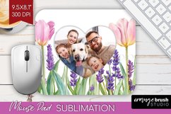 Wildflowers Photo Mouse Pad PNG - Floral Picture Frame Mouse Product Image 1