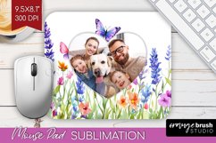 Wildflowers Photo Mouse Pad PNG - Floral Picture Frame Mouse Product Image 1