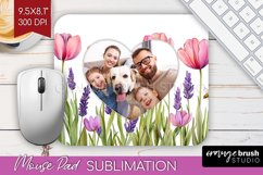 Wildflowers Photo Mouse Pad PNG - Floral Picture Frame Mouse Product Image 1
