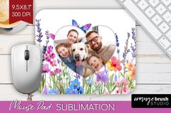 Wildflowers Photo Mouse Pad PNG - Floral Picture Frame Mouse Product Image 1
